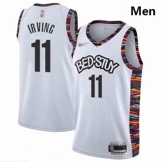Nets 11 Kyrie Irving White Basketball Swingman City Edition 2019 20 Jersey